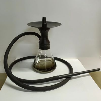 Small Size Clear Hookah Shisha Nargile With Accessories Alloy Sheesha Hokka For Smoking