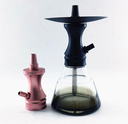 Small Size Clear Hookah Shisha Nargile With Accessories Alloy Sheesha Hokka For Smoking