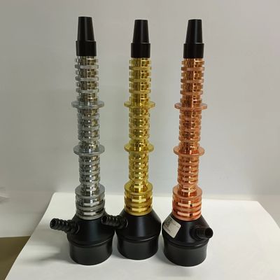 Customizable Aluminum Hookah Portable Shisha Grey Color Portable And Modern Aluminum Hookah For Indoor And Outdoor Smoke