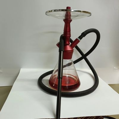 Handmade Clear Hookah Shisha Colorful Glass Nargile Customizable Stylish Aluminum Hookah Alloy Shisha Hokka For Smoking