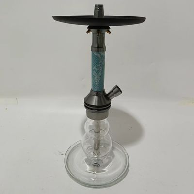 Stylish And Portable Aluminum Hookah Clear Color Transparent Bottle Handmade Hookah Shisha Smoking Tool Whole Set