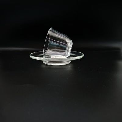 75mm Height Arabic Tea Cup With Transparent Material And 48mm Top Diameter