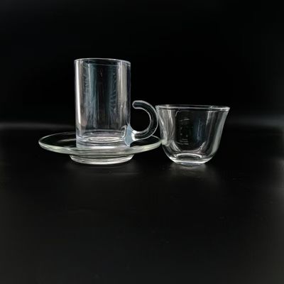 75mm Height Arabic Tea Cup With Transparent Material And 48mm Top Diameter