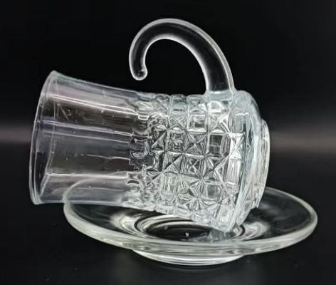 18PCS Factory Machine Made Glass Turkish Tea Cup And Saucer Set With Unique Design