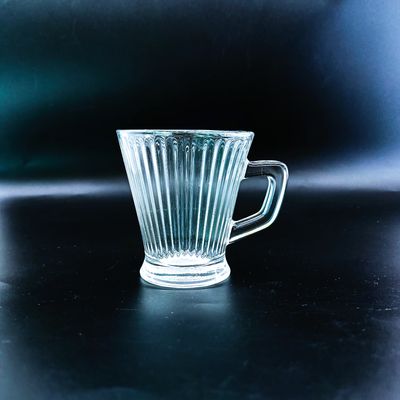 Traditional Arabic Tea Cup With Height Of 73mm And Transparent Design With Different Flowers