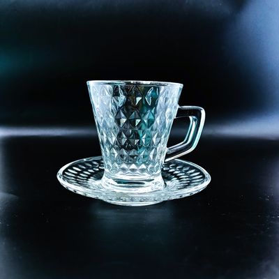 73mm Height Daily Necessities Arabic Tea Cup Sets With Different Flowers