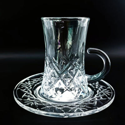 Factory Price 18 PCS Turkish Glass Arabic Tea Cup Sets With Customized Modern Design