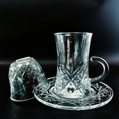 Factory Price 18 PCS Turkish Glass Arabic Tea Cup Sets With Customized Modern Design