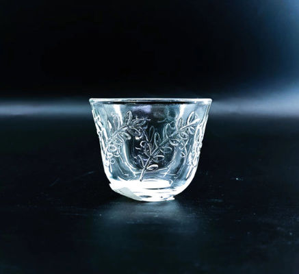 Factory Machine Made 18 PCS Glass Turkish Tea Cup Cawa Cup Set With Saucers And Customized Unique Designs