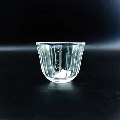 18 PCS Customized Machine Made Glass Arabic Tea Cup Coffee Cup Set With Saucers And Samples Are Available