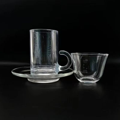 18 PCS Modern Design Turkish Glass Tea Cups Set With Arabic Style