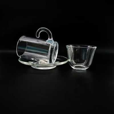 18 PCS Modern Design Turkish Glass Tea Cups Set With Arabic Style