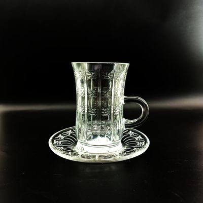 High Quality Arabic Tea Sets With Machinemade Glass