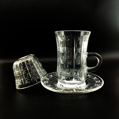 High Quality Arabic Tea Sets With Machinemade Glass