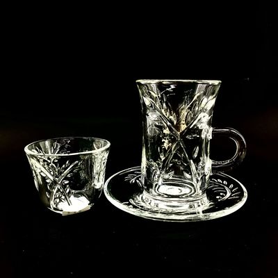 Factory Outlet Turkish Style Tea Coffee Milk Sets With Premium Glasses
