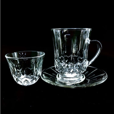 18PCS Multi-types Design Turkish Tea Cup And Saucer With Cawa Cup Coffee Cup