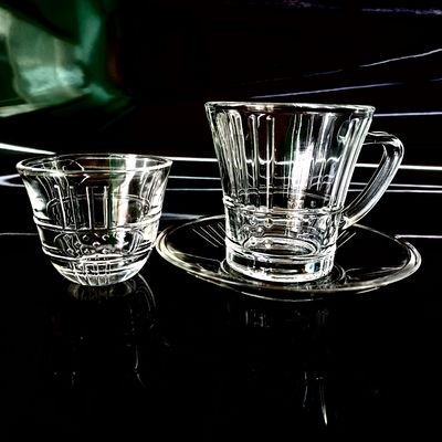 Wholesale 18pcs Arabic Turkish Glass Tea Cup And Saucer Coffee Tea Cup Set