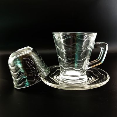 18PCS Machine Made Turkish Style Tea Cup With Cawa Cup And Saucer Sets