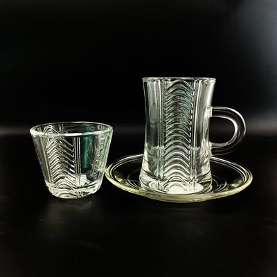 Traditional Arabic Glass Set For Serving Tea And Coffee To Friends And Family