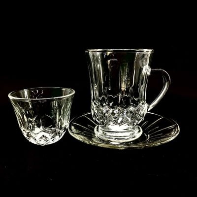 Traditional Arabic Tea Cup Set Elegant Design Durable Lightweight 6 Turkish Cups 6 Cawa Cups 6 Saucers