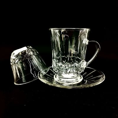 Traditional Arabic Tea Cup Set Elegant Design Durable Lightweight 6 Turkish Cups 6 Cawa Cups 6 Saucers