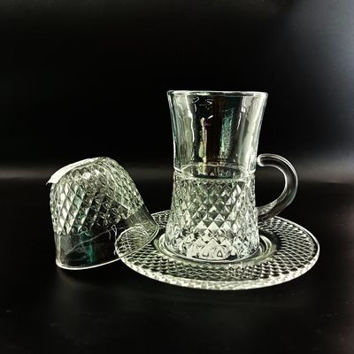 18PCS Lightweight And Easy To Handle Arabic Tea Cup Set Traditional Design For Authentic Tea And Coffee Experience