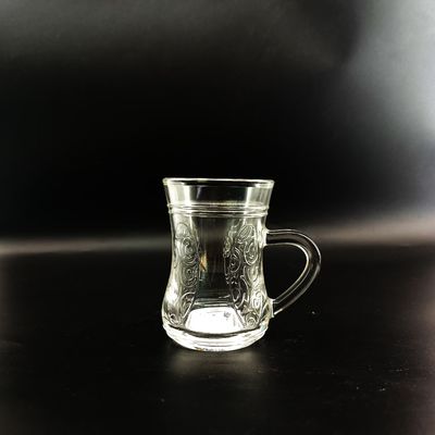 Middle East 2025 Style Transparent Glass Coffee Tea Drinking Sets High Quality