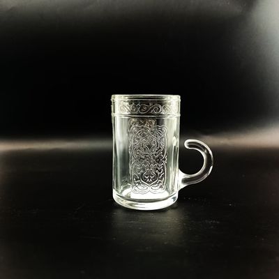 Tea Cup Gift Sets Crystal Materials Transparent Glass Arabian Style Tea Cups For Milk Coffee Afternoon Tea Customized Acceptable