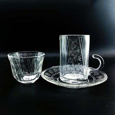 Cutting Design 18 Pcs Sets Turkish Tea Cup Sets Cawa Cup Saucers Can Customized Make Different Combination Wth Factory Price