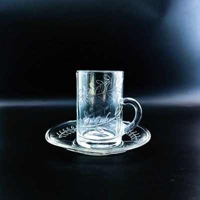 Turkish Cup Cawa Cup Saucer Transparent Glass Tea Cup Sets With New Design Can Customize Logo And Different Combination
