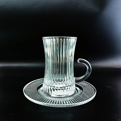 18 PCS Turkish Glass Cawa Cup Saucer Tea Cup Set Customized Unique Design