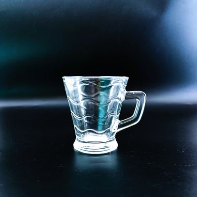Turkish Cawa Cup Saucer Transparent Glass Tea Cup Sets For Drinking Function