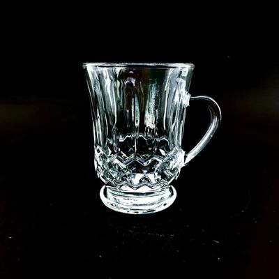 Transparent Glass Simple Style Coffee Drinking Sets Tea Cup Crystal Glass For Milk Afternoon