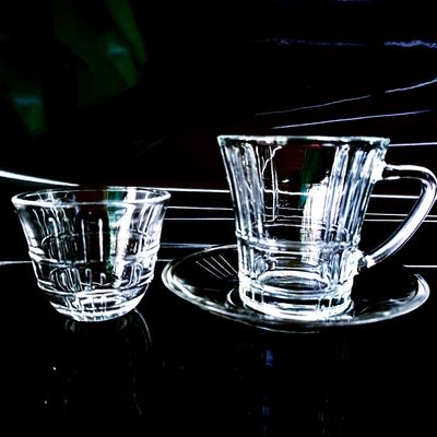 Turkish Tea Cup And Cawa Cup Sets Crystal Glass With Various Package