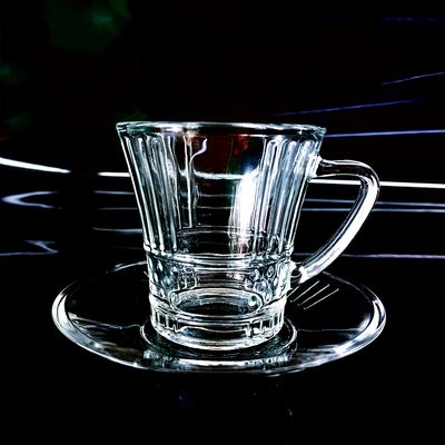 Clear Glass Tea Cup Sets Turkish Tea And Cawa Cup Customizable Logo