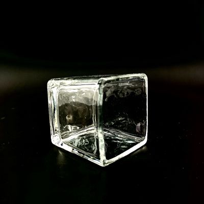 Clear Glass Candlestick Holder For Holding Candles And Home Decor Function