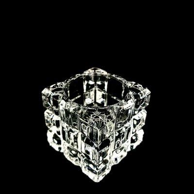 Transparent Glass Candle Holder Package Includes 6 Glass Candlestick Holder Height Around 48mm