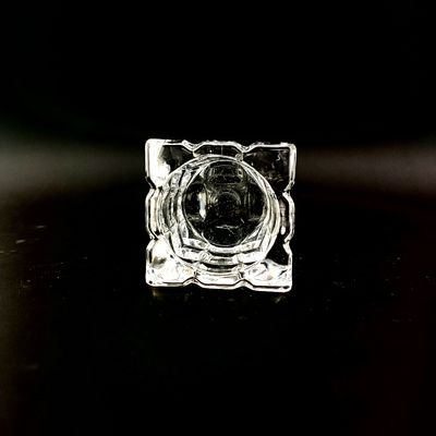 Small Round Transparent Glass Candle Holder For Intimate And Relaxing Nights
