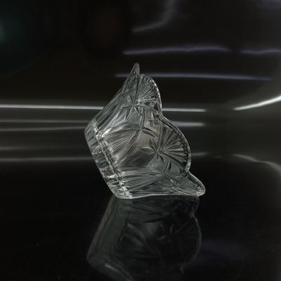 Effortless Cleaning Flower Shape Glass Candlestick Holder Package And Cylinder Design