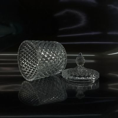 8.8cm Width Small Glass Candy Bowls 13.6cm Height For Candy Storage