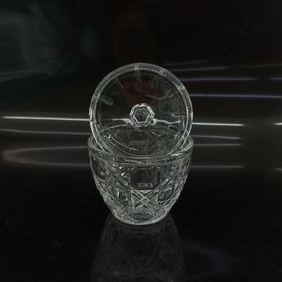 Clear Glass Sugar Bowl With Lid Not Microwave Safe Option
