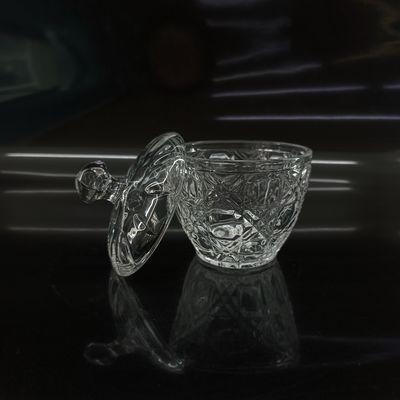 Tableware Essential Clear Glass Sugar Bowl For Candles