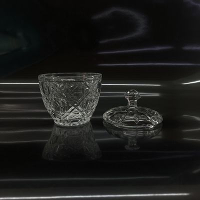Tableware Essential Clear Glass Sugar Bowl For Candles