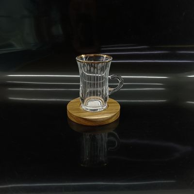 Real Gold Line With Differents Technology Arabic Tea Cup For Drinking In Restaurant And Home Kitchen