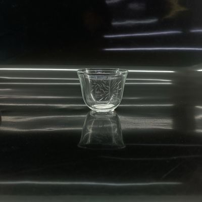 Traditional Tea Essential Arabic Tea Cup With Smooth Rim Type And Wood Plate