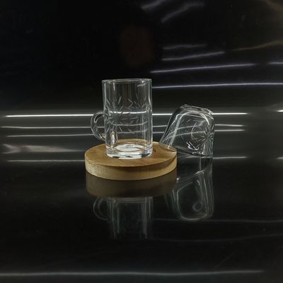 Arabic Tea Cup Small Size Must-Have For Tea Lovers Drinkware Type Arabic Glass Tea Cups With Wood Plates