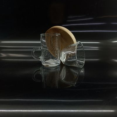 Arabic Tea Cup Small Size Must-Have For Tea Lovers Drinkware Type Arabic Glass Tea Cups With Wood Plates