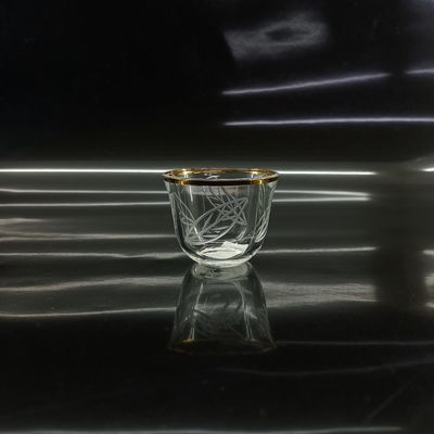 Smooth Rim Type Arabic Tea Cup Tea Sets With Max Width Of 48mm