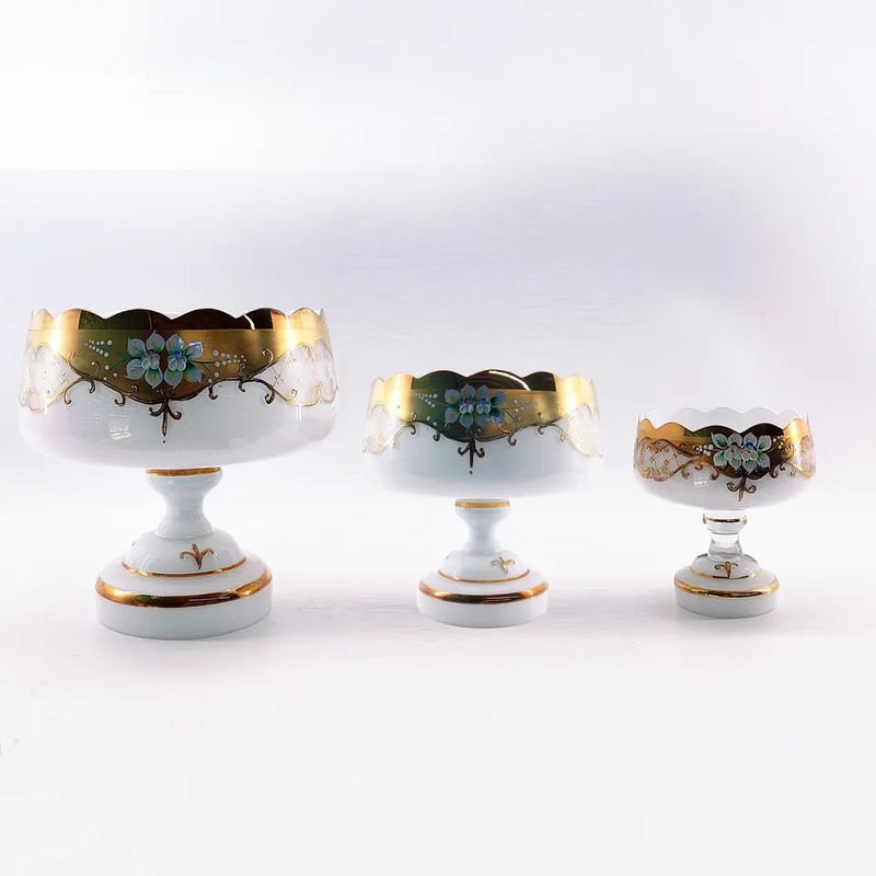 Glass Bohemia Fruit Bowl Handmade Decorative Fruit Bowls Unique