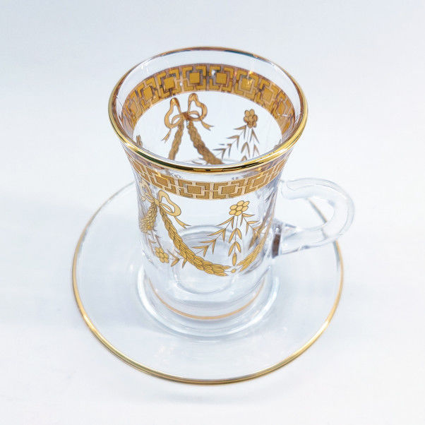 Transparent Turkish Arabic Tea And Coffee Sets Crystal Authentic